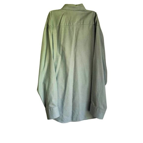 Johnson Murphy Button Down Blue White Tailored Fit Shirt , Sz XL, NEW - Picture 3 of 11